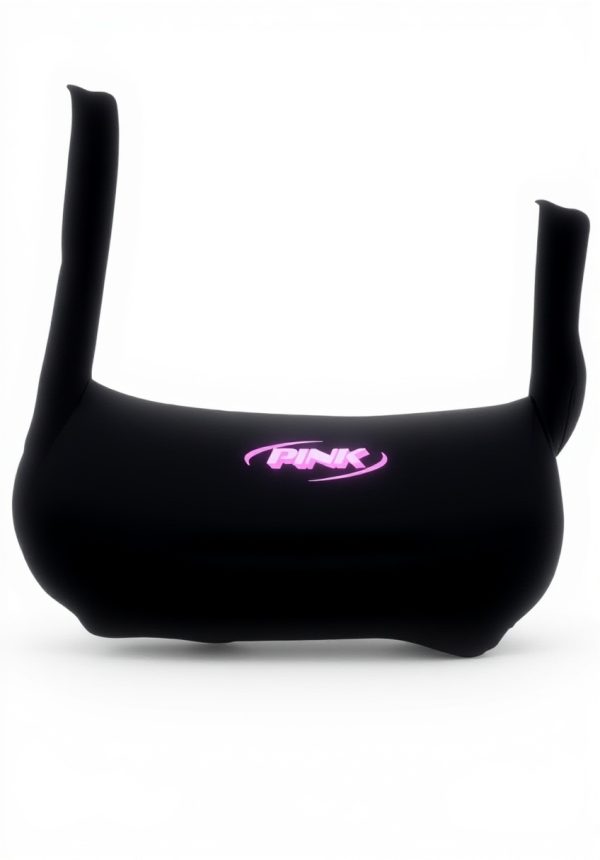 Victorias Secret Pink Sport Bra Squareneck Black Racing