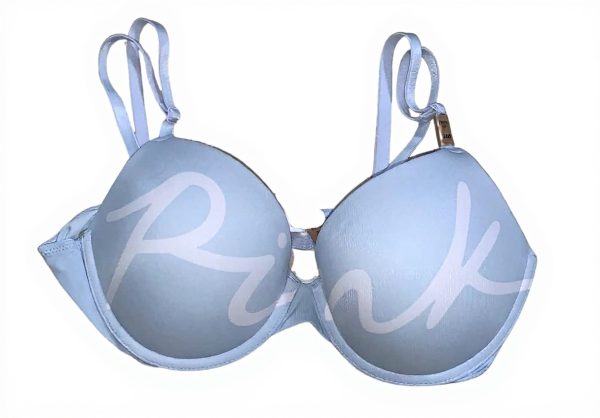 Victorias Secret Pink Push Up Bra Light Blue 36C