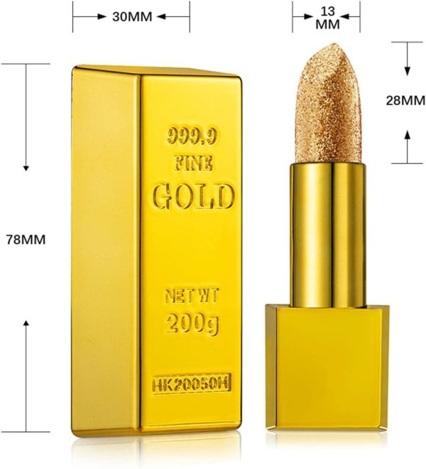 Mllkcao Gold Lipstick Velvet Matte Non Stick Cup Long-2