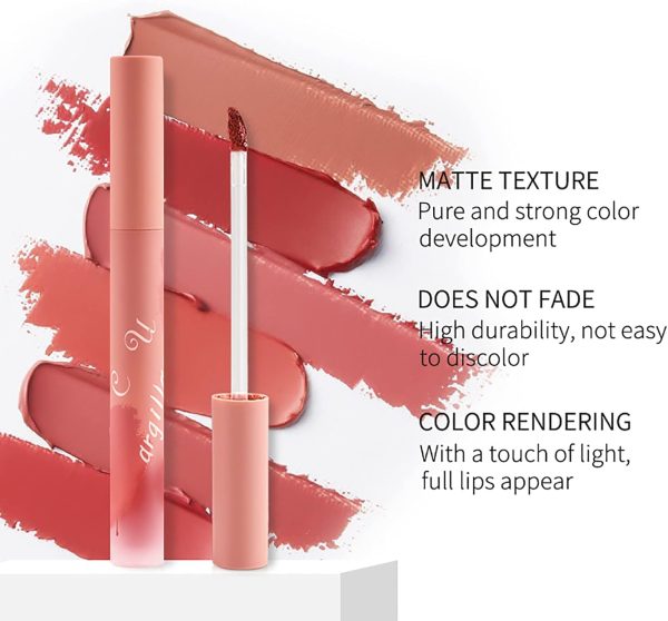 Mllkcao Womens Lipstick Hydrating Long Lasting Matte Lip-2