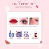 Moisturizing Lip Stain Women Hydrating Lip Dye Cheek Blush-4