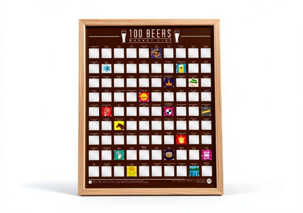 World Beers Scratch Off Poster UK Made Interactive Gift-2