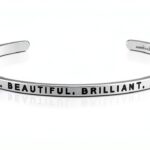 MantraBand Stainless Steel Cuff Bracelet for Women Strength-0