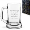 Personalised Beer Mug Say it with Glass Engraved Gift-0