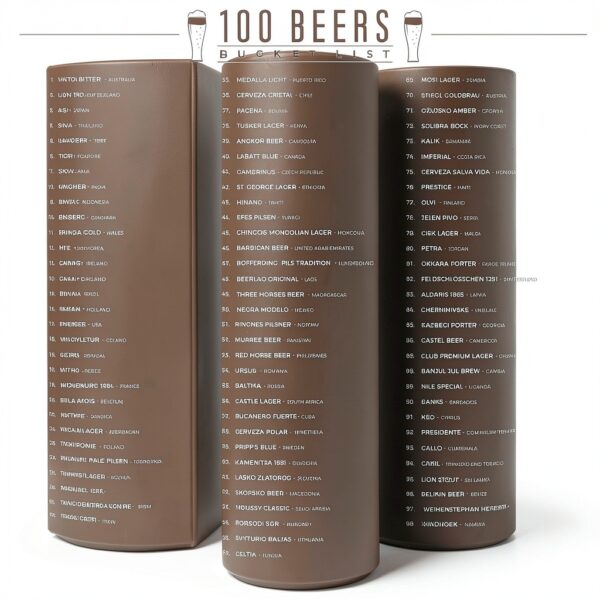 World Beers Scratch Off Poster UK Made Interactive Gift-5