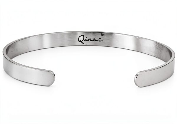 Qina C Stainless Steel MantraBand Unisex Adjustable Cuff-1
