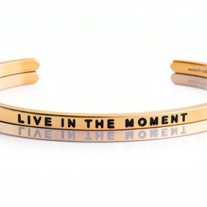 MantraBand Womens Stainless Steel Cuff Bracelet-0