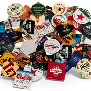 Generic Beer Coasters Multicolor Cardboard Bar Mats Man Cave-0