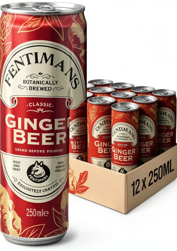 Fentimans Ginger Beer 250ml Cans Botanical Brew-0