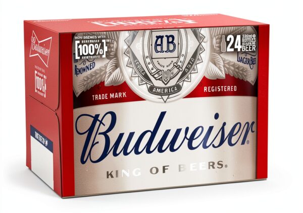 Budweiser Lager Case 24 x 33cl and 4.5% ABV Premium American Beer-1