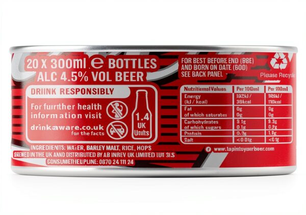 Budweiser Lager Beer 20x300ml Pack – Smooth Refreshing Full‑Body Lager-4