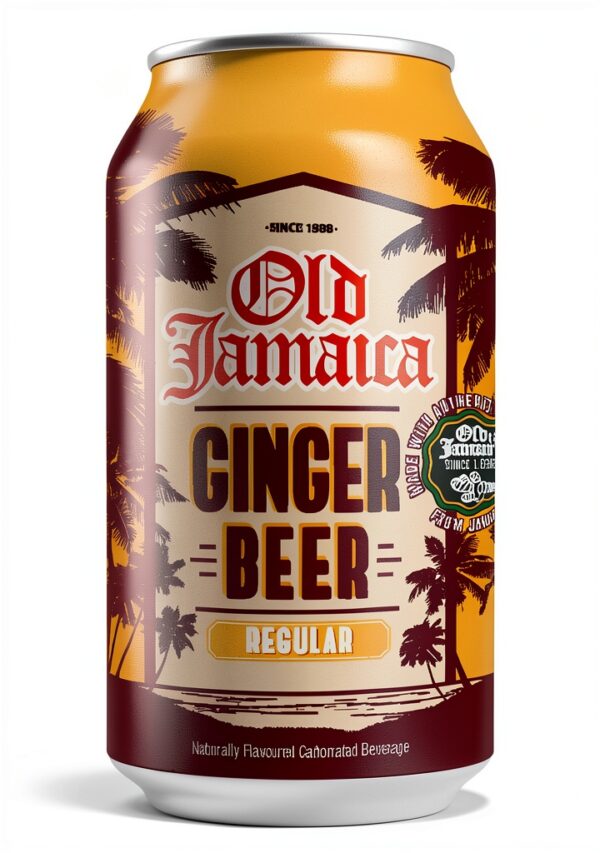 Old Jamaica Ginger Beer 330ml Cans Pack of 24 Fiery Jamaican Soft-0