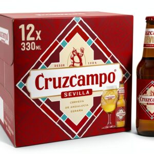Cruzcampo Light Lager 4.4% ABV 3.96L Bottle – Crisp Spanish Beer-0