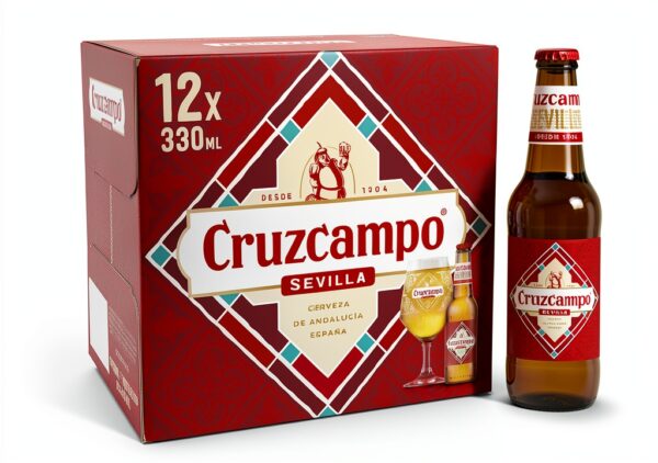 Cruzcampo Light Lager 4.4% ABV 3.96L Bottle – Crisp Spanish Beer-0