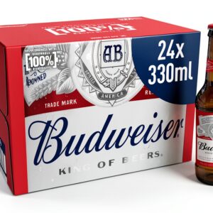 Budweiser Lager Case 24 x 33cl and 4.5% ABV Premium American Beer-0