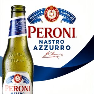 Peroni Nastro Azzurro, Premium Italian Lager, 12 x 620ml Bottles, 5% ABV-0